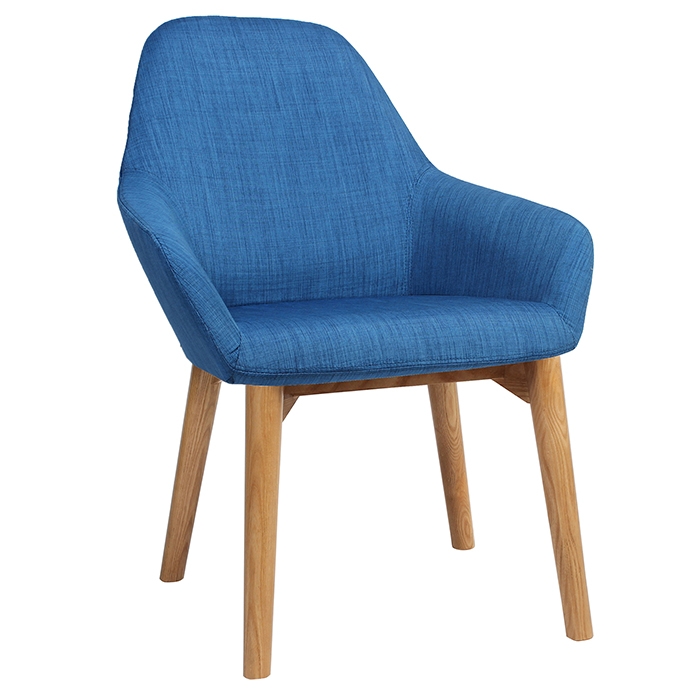 Bronte Coloured Tub Chair Timber Base