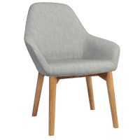 Bronte Tub Chair - 4-Leg Timber light Oak / light Walnut
