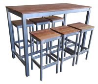 bar table and stools set
