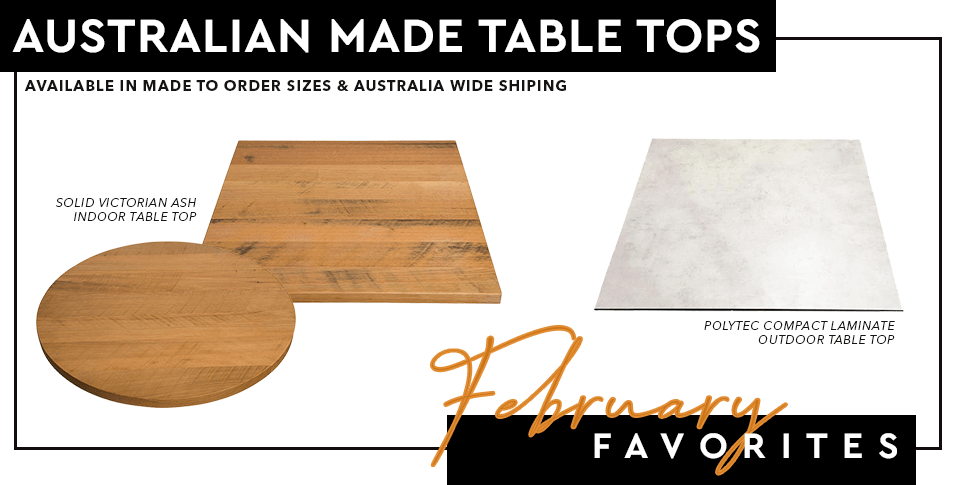 Cafe Table Tops made in Australia