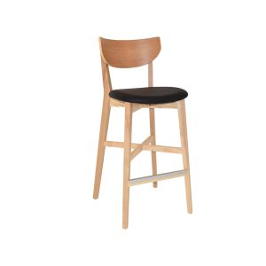 TIMBER UPHOLSTERED DINING STOOL